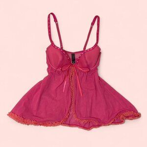 Lace babydoll lingerie top